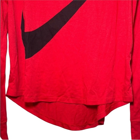Nike Woman’s Long Sleeve Scoop Neck Round Hem Shirt Size Large - Picture 3 of 7